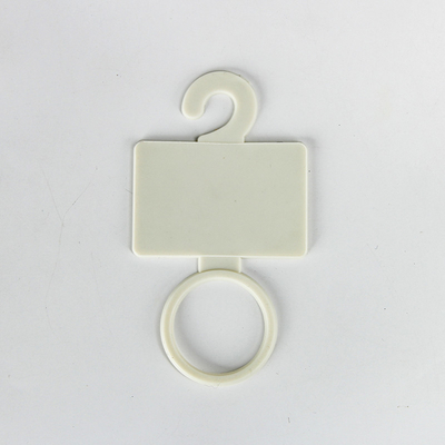 Biały prostokątny wieszak na szalik z tworzywa sztucznego Dostosowane logo Szafka na szalik Organizer