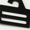 Czarny wyświetlacz PS Hook Plastikowe wieszaki na krawaty 6.1X7.4CM Dostosowane logo Akceptuj