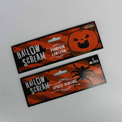 Niestandardowe karty z nagłówkiem Hallow Scream Spider Trznadel Drukowanie na wyświetlaczu