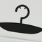 Dostosowane logo Czarny plastikowy wieszak na biustonosz i wieszak na bieliznę
